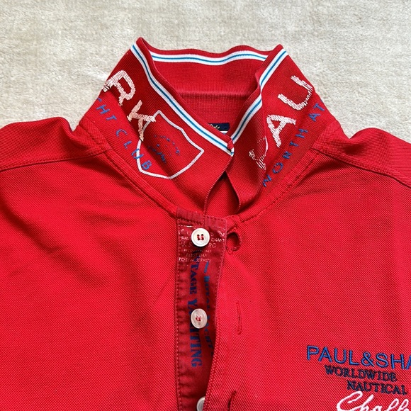 Men’s Paul & Shark Polo in red - Picture 3 of 4